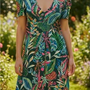 Lilly Pulitzer Aleece T-shirt by Dress with Multi Sunshine Jungle Print